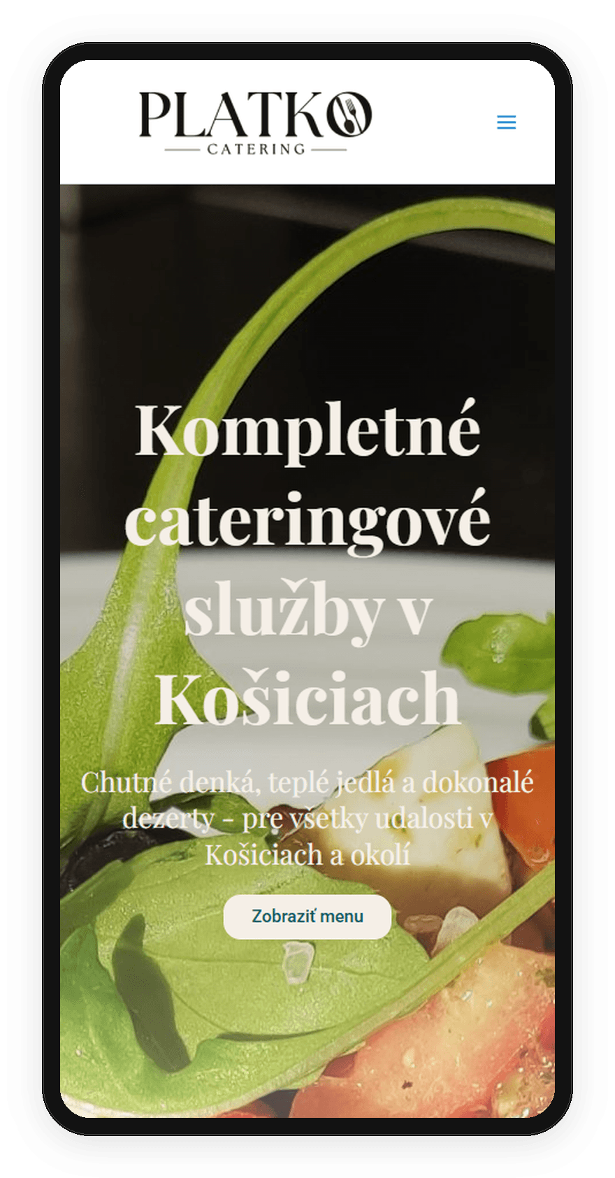 Ukážka webu — PLATKO CATERING